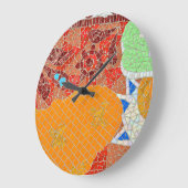 mozaïektegels scheuren stukken grote klok (Hoek)