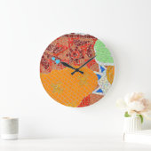 mozaïektegels scheuren stukken grote klok (Huis)