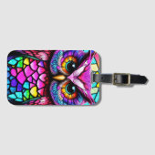 mozaïekuil bagagelabel (Voorkant (horizontaal))