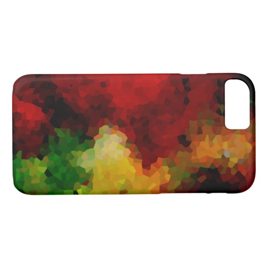 Mozaïekveelhoekig abstract, modern rood geel groen Case-Mate iPhone case (Achterkant (Horizontaal))