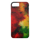 Mozaïekveelhoekig abstract, modern rood geel groen Case-Mate iPhone case (Achterkant)