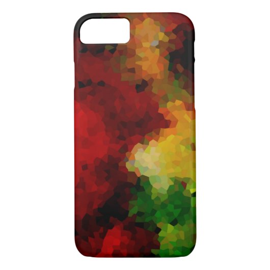 Mozaïekveelhoekig abstract, modern rood geel groen Case-Mate iPhone case (Achterkant)