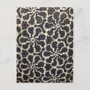 Mozaïekventilator zwarte bruine Tan Briefkaart