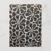 Mozaïekventilator zwarte bruine Tan Briefkaart (Voorkant)