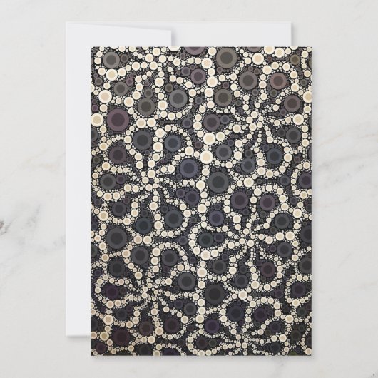 Mozaïekventilator zwarte bruine Tan Kaart (Achterkant)