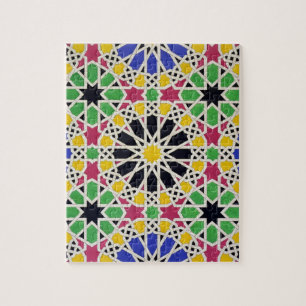 Mozaïekversiering in het zuiden van de rechtbank legpuzzel