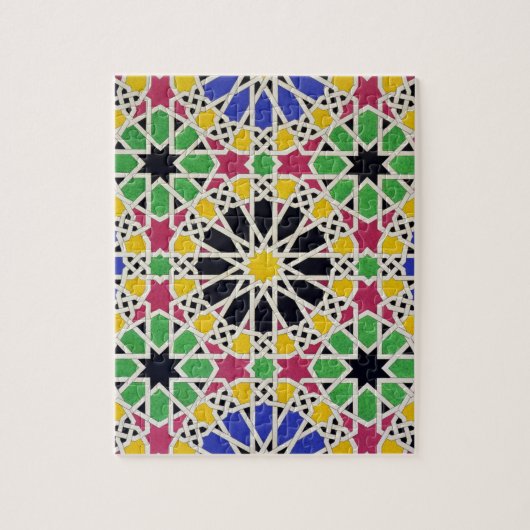 Mozaïekversiering in het zuiden van de rechtbank legpuzzel (Verticaal)