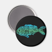 Mozaïekvis Magnet (Voorkant / Achterkant)