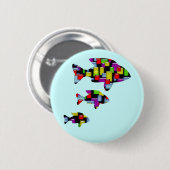 mozaïekvis ronde button 5,7 cm (Voorkant /achterkant)