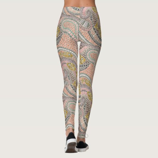 mozaïekvispastel leggings (Achterkant)