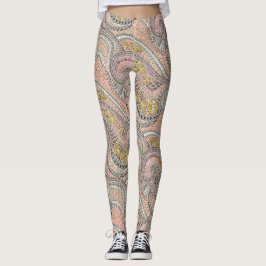 mozaïekvispastel leggings