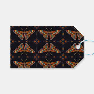 mozaïekvlinder cadeaulabel