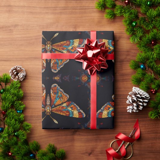 mozaïekvlinder cadeaupapier (Feestdagen Geschenken)