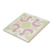 mozaïekvloer Keramische Tegel (geel-rood) Tegeltje (Zijkant)