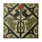 Mozaïekvogels Tile c1885 Mintons  design Tegeltje (Voorkant)