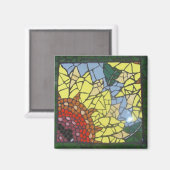 Mozaïekzonnebloem Magneet (Voorkant / Achterkant)