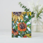 Mozaïekzonnebloemen Briefkaart (Staand voorkant)