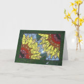 Mozaïekzonnebloemen Kaart (Gele Bloem)