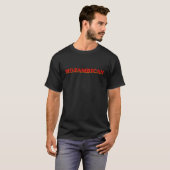 Mozambikaans DNA Roots esthetische nationaliteit P T-shirt (Voorkant volledig)