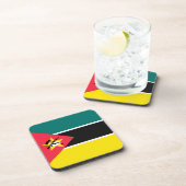 Mozambikaanse vlag bier onderzetter (Rechterzijde)