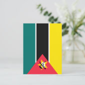 Mozambikaanse vlag briefkaart (Staand voorkant)