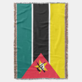 Mozambikaanse vlag deken (Voorkant Verticaal)