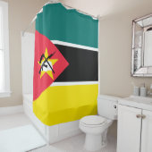 Mozambikaanse vlag douchegordijn (In situ)