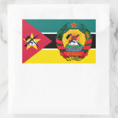 Mozambikaanse vlag & embleem, Vlag van Mozambique Rechthoekige Sticker (Tas)
