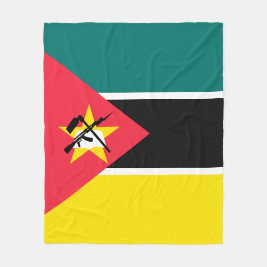 Mozambikaanse vlag fleece deken (Voorkant)