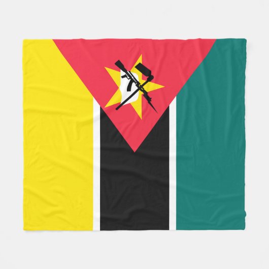 Mozambikaanse vlag fleece deken (Voorkant (Horizontaal))