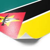 Mozambikaanse vlag foto afdruk (Hoek)