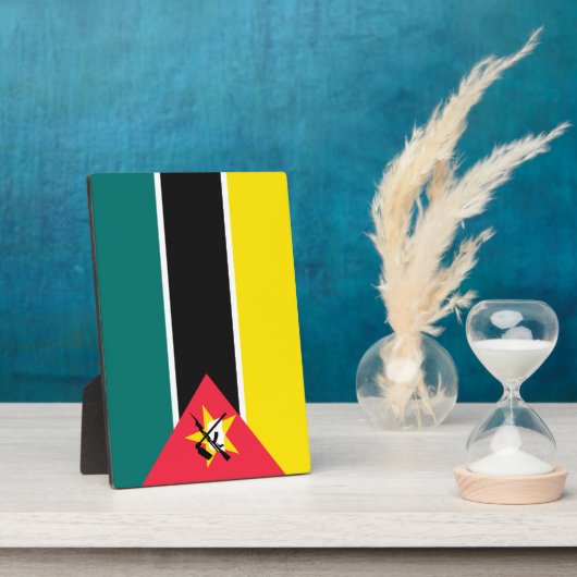Mozambikaanse vlag fotoplaat (Zijkant)