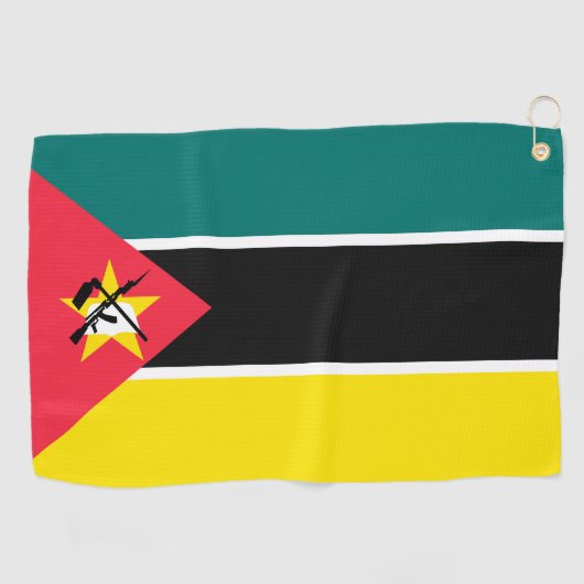 Mozambikaanse vlag golfhanddoek (Horizontaal)