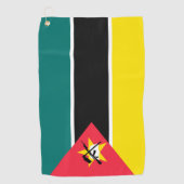 Mozambikaanse vlag golfhanddoek (Voorkant)