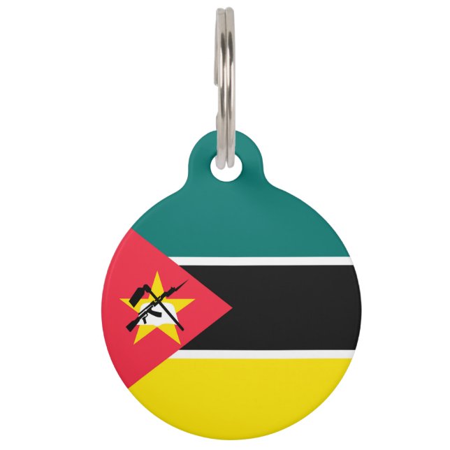 Mozambikaanse vlag huisdierpenning (Voorkant)