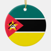 Mozambikaanse vlag keramisch ornament (Voorkant)