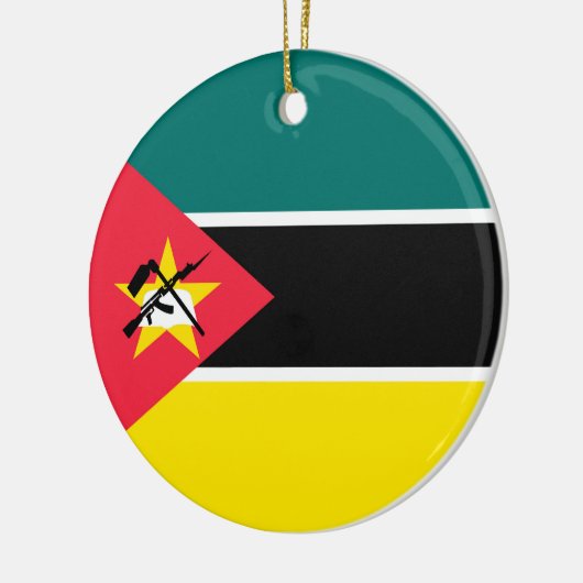 Mozambikaanse vlag keramisch ornament (Links)