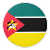 Mozambikaanse vlag keramische knop (Voorkant)