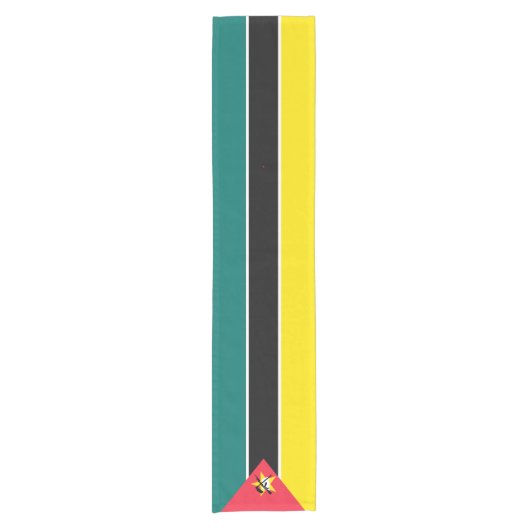 Mozambikaanse vlag korte tafelloper (Voorkant)