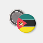 Mozambikaanse vlag magneet (Voorkant / Achterkant)