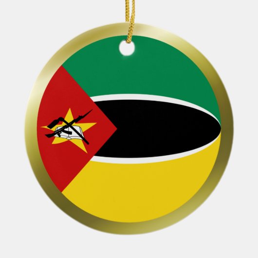 Mozambikaanse Vlag Ornament (Voorkant)