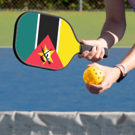 Mozambikaanse vlag pickleball paddle