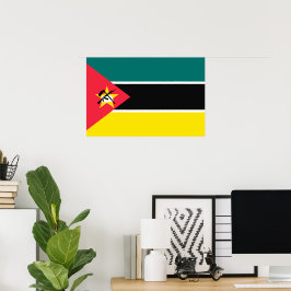 Mozambikaanse vlag poster