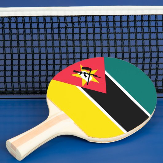Mozambikaanse vlag tafeltennisbatje (Insitu)
