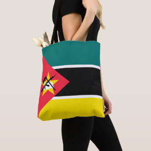 Mozambikaanse vlag tote bag