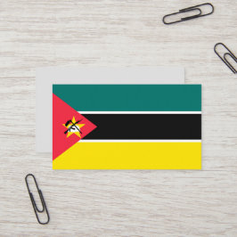 Mozambikaanse vlag visitekaartje