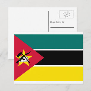Mozambikaanse vlag, vlag van Mozambique Briefkaart