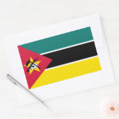 Mozambikaanse vlag, vlag van Mozambique Rechthoekige Sticker (Envelop)