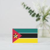 Mozambikaanse vlag, vlag van Mozambique Visitekaartje (Staand voorkant)