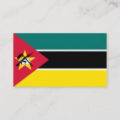 Mozambikaanse vlag, vlag van Mozambique Visitekaartje (Voorkant)